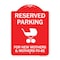 Signmission Reserved Parking for New Mothers & Mothers to Be, Red & White Alum Sign, 18" x 24", RW-1824-23090 A-DES-RW-1824-23090 - alternate 1